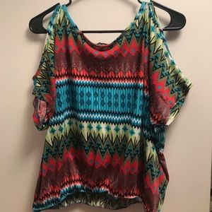 Cute cold shoulder blouse